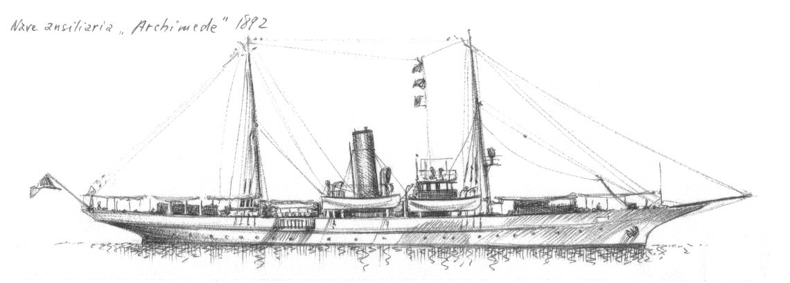1892 - Nave ausiliaria 'Archimede'